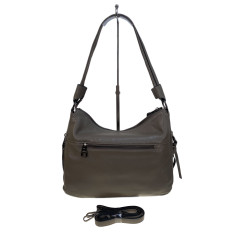 На фото 2 - Женская сумка из натуральной кожи, цвет бежевый На фото 2 - Женская сумка из натуральной кожи, цвет бежевый