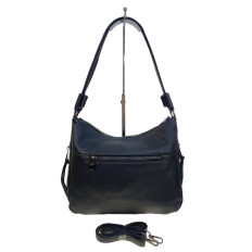 На фото 2 - Женская сумка из натуральной кожи, цвет черный На фото 2 - Женская сумка из натуральной кожи, цвет черный