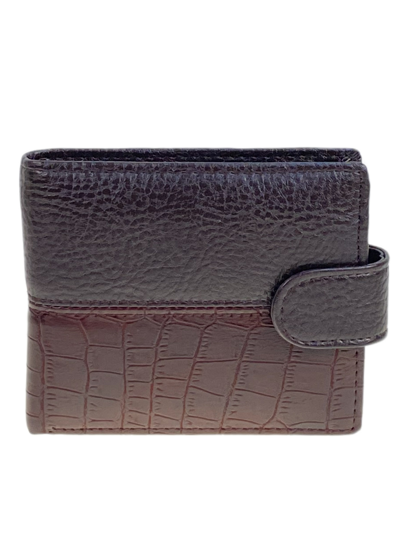 На фото 1 - Портмоне мужское из натуральной кожи, цвет коричневый