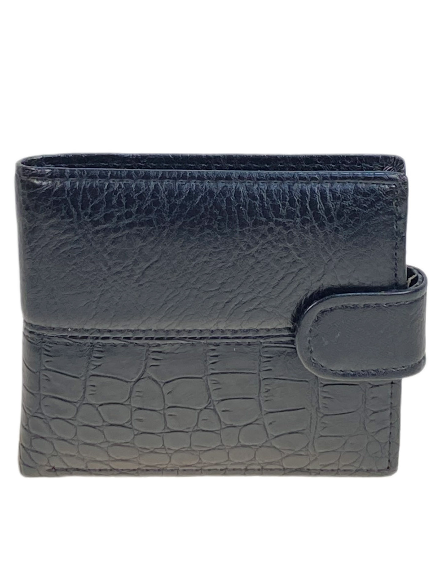 На фото 1 - Портмоне мужское из натуральной кожи, цвет черный