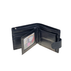 На фото 2 - Портмоне мужское из натуральной кожи, цвет черный На фото 2 - Портмоне мужское из натуральной кожи, цвет черный