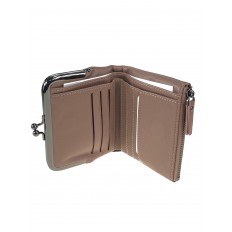 На фото 2 - Женский кошелёк с фермуаром из искусственной кожи, цвет пудра На фото 2 - Женский кошелёк с фермуаром из искусственной кожи, цвет пудра