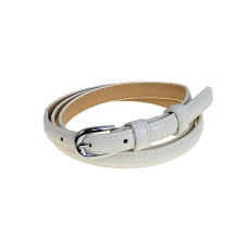 На фото 1 -  Ремень женский из искусственной кожи, цвет белый