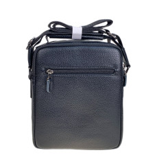 На фото 2 - Сумка мужская из искусственной кожи, цвет черный