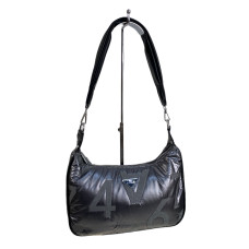 На фото 1 - Сумка из болоньи  через плечо, цвет графит