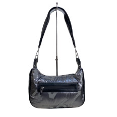 На фото 2 - Сумка из болоньи  через плечо, цвет графит