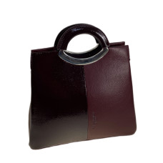 На фото 1 - Женская сумка из искусственной кожи, цвет бордовый На фото 1 - Женская сумка из искусственной кожи, цвет бордовый