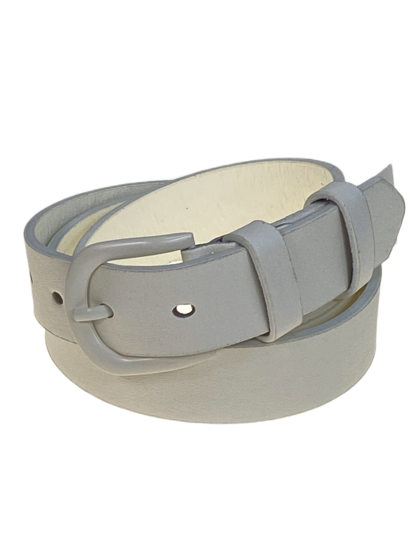 На фото 1 -  Ремень женский из искусственной кожи, цвет бело-серый