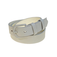 На фото 1 -  Ремень женский из искусственной кожи, цвет молочный