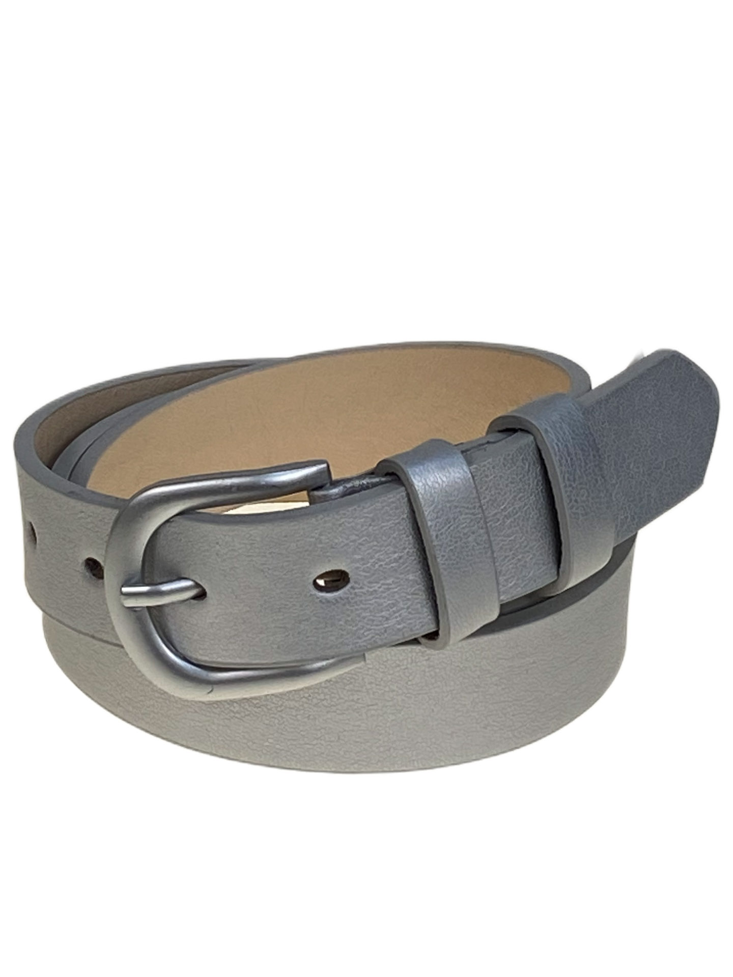 На фото 1 -  Ремень женский из искусственной кожи, цвет серебро