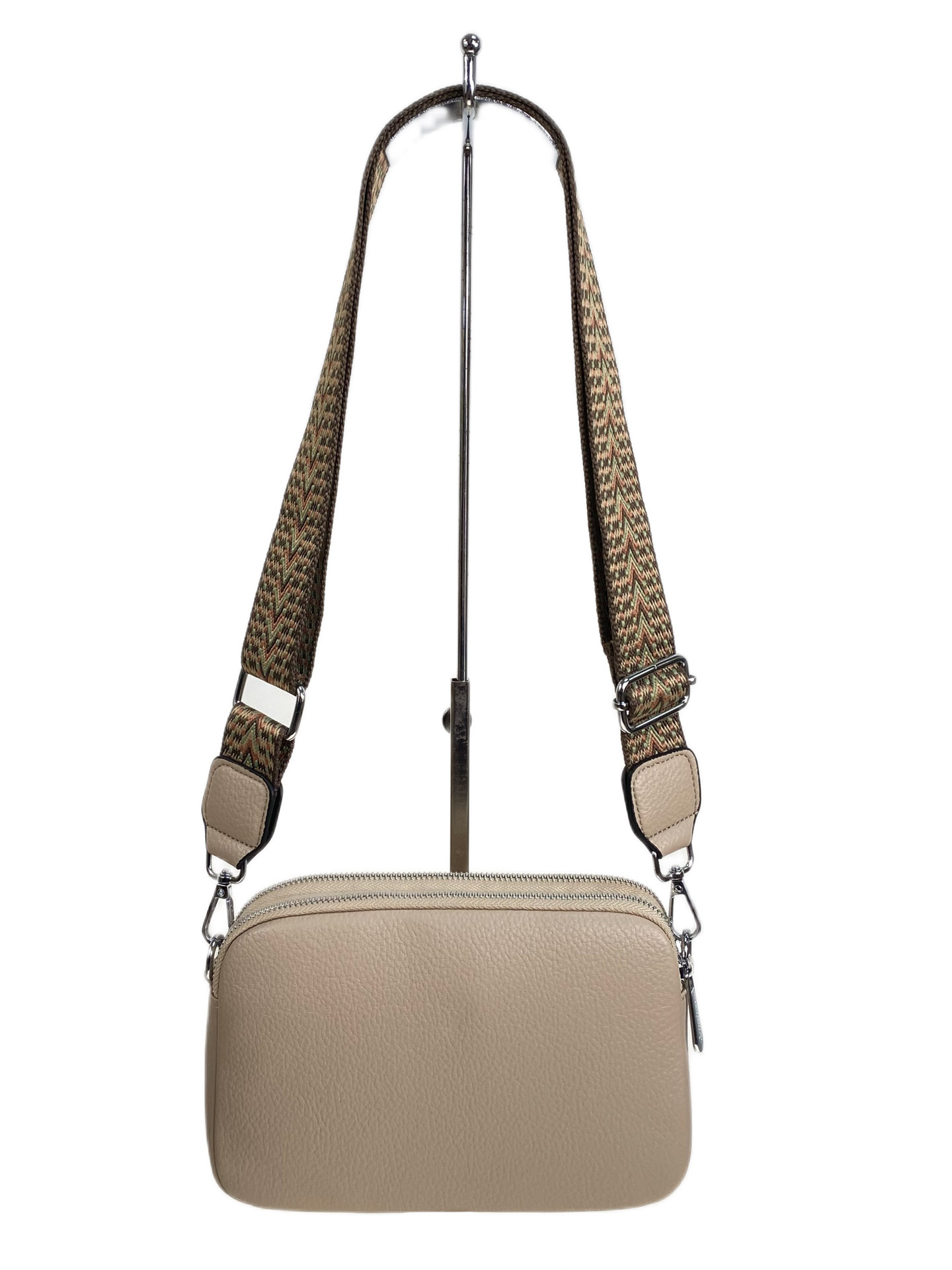 На фото 2 - Женская сумка из искусственной кожи, цвет светло бежевый