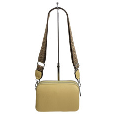 На фото 2 - Женская сумка из искусственной кожи, цвет светло желтый