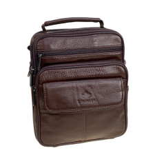На фото 1 - Сумка мужская из натуральной кожи, цвет коричневый На фото 1 - Сумка мужская из натуральной кожи, цвет коричневый