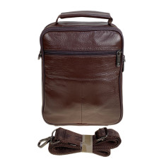 На фото 2 - Сумка мужская из натуральной кожи, цвет коричневый На фото 2 - Сумка мужская из натуральной кожи, цвет коричневый