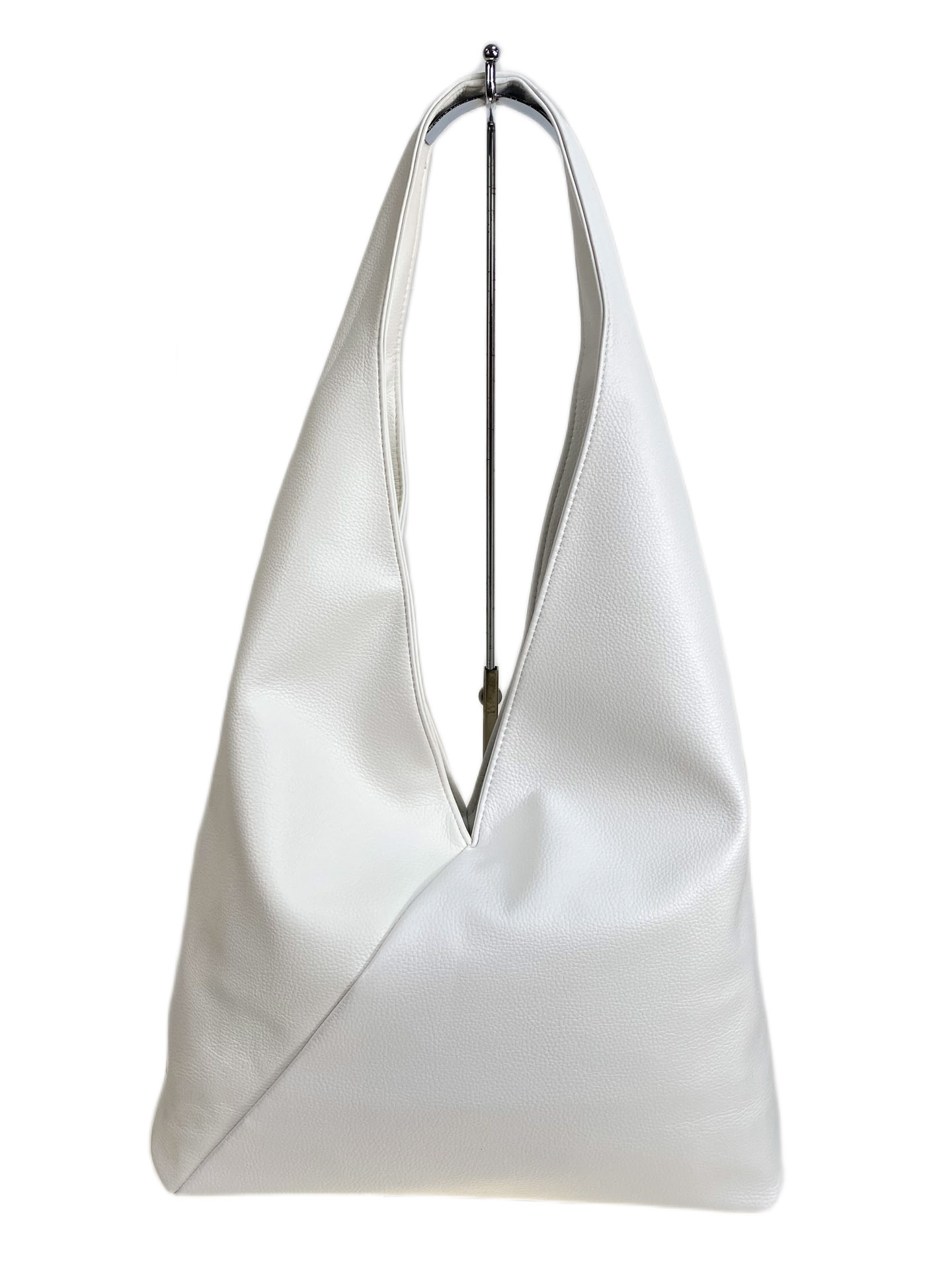 На фото 2 - Женская сумка из искусственной кожи, цвет белый