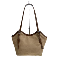 На фото 2 - Женская сумка из искусственной замши, цвет бежево-коричневый На фото 2 - Женская сумка из искусственной замши, цвет бежево-коричневый