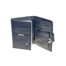 На фото 2 - Кошелек-органайзер мужской из натуральной кожи, цвет  черный