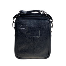 На фото 2 - Сумка мужская из натуральной кожи, цвет коричневый