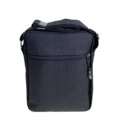 На фото 2 - Сумка мужская  текстильная, цвет  черный