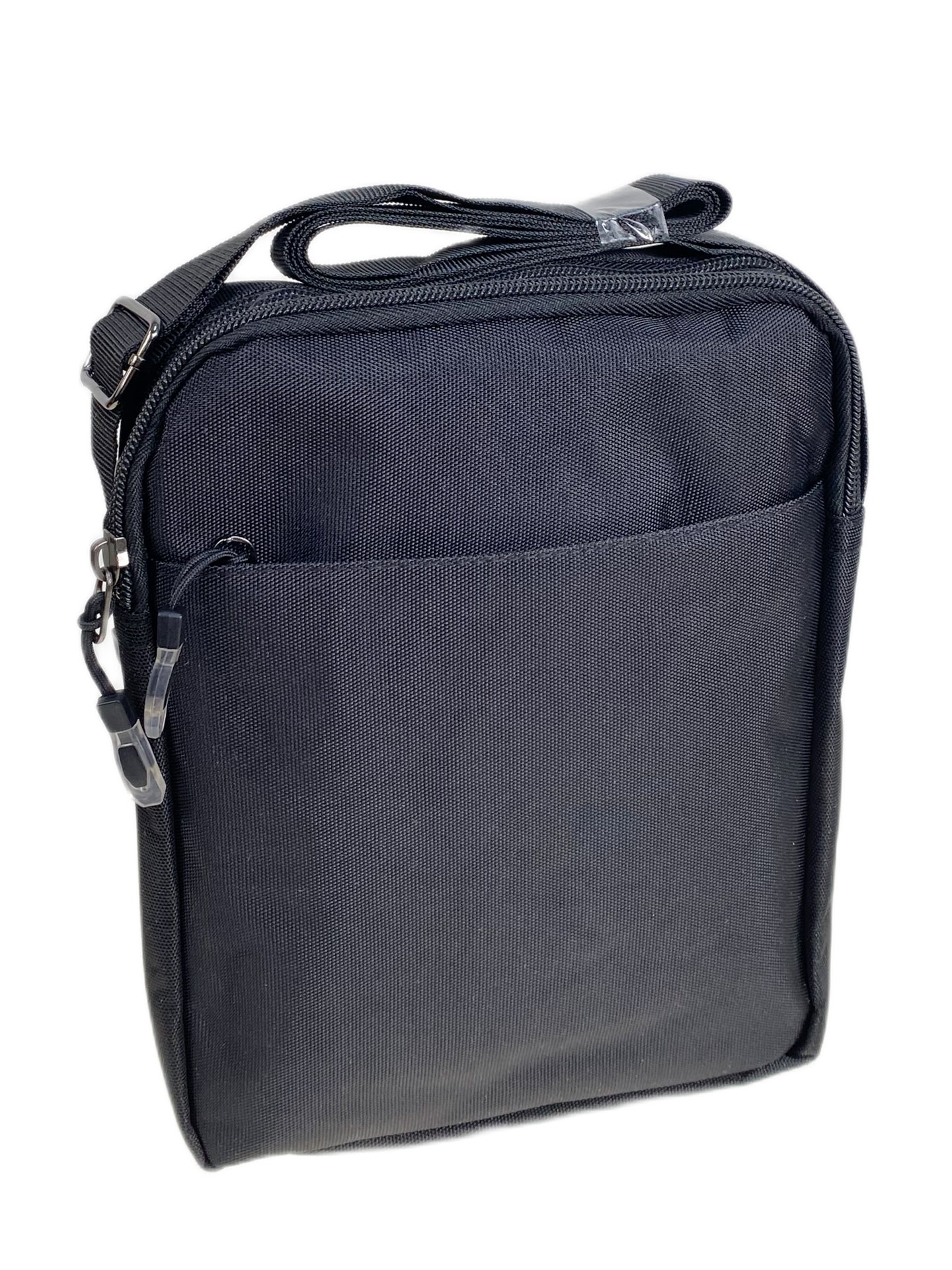 На фото 1 - Сумка мужская  текстильная, цвет  черный