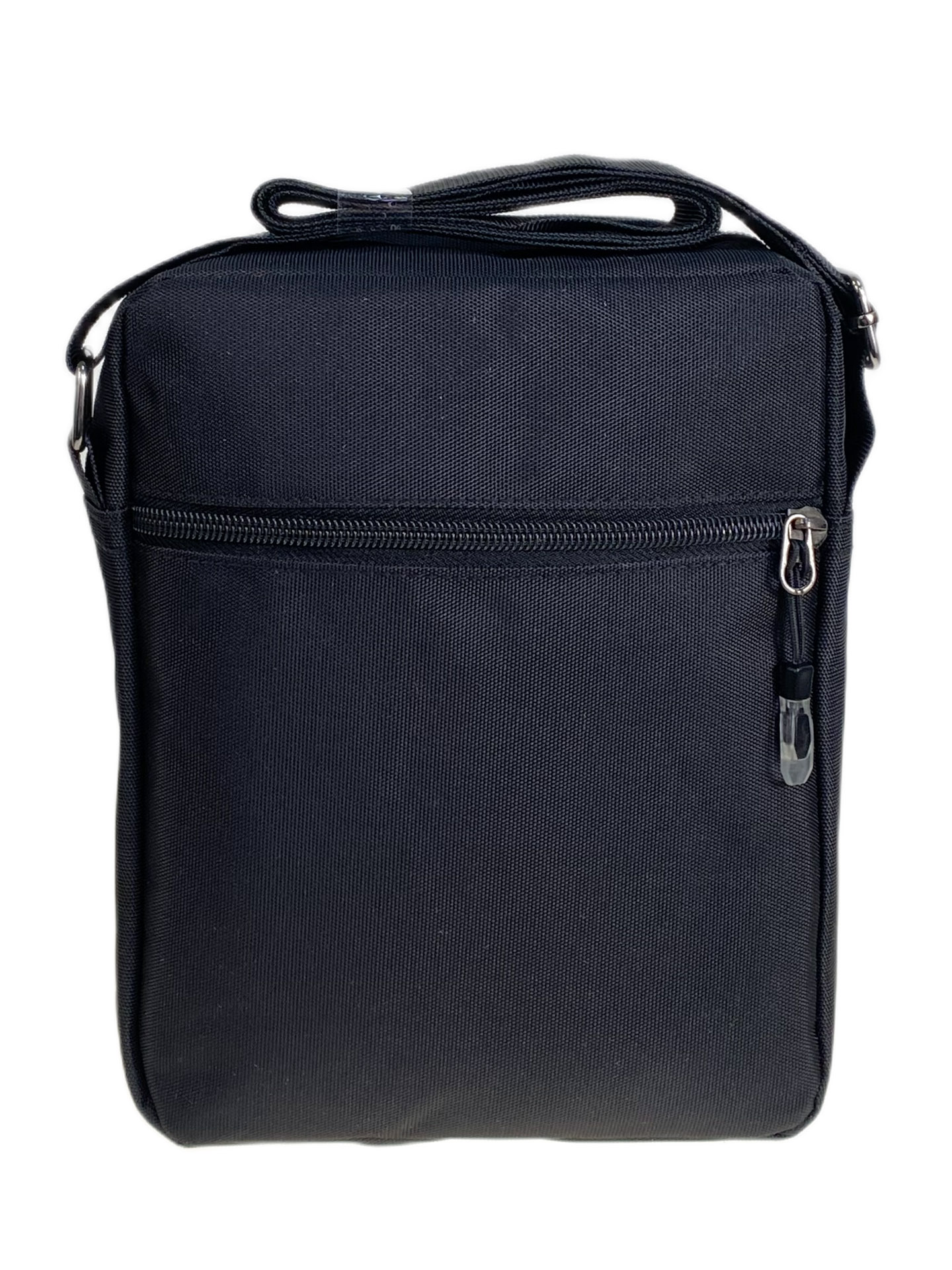 На фото 2 - Сумка мужская  текстильная, цвет  черный