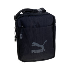 На фото 1 - Сумка мужская  текстильная, цвет  черный