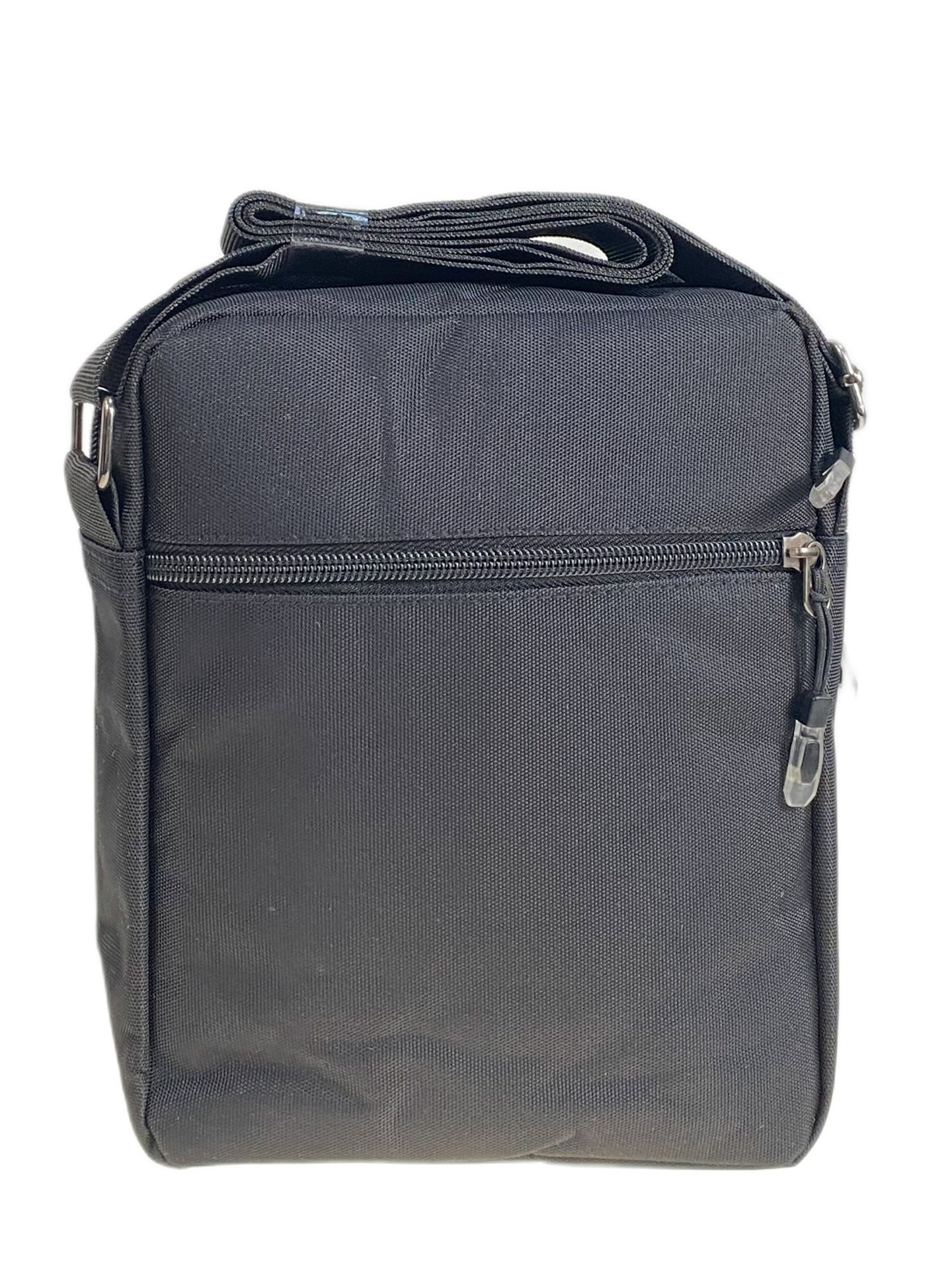 На фото 2 - Сумка мужская  текстильная, цвет  черный