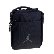 На фото 1 - Сумка мужская  текстильная, цвет  черный