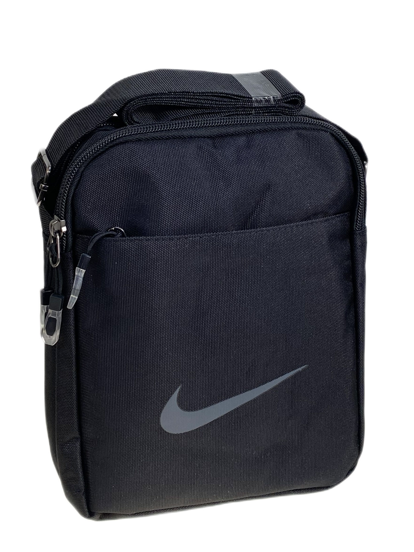 На фото 1 - Сумка мужская  текстильная, цвет  черный