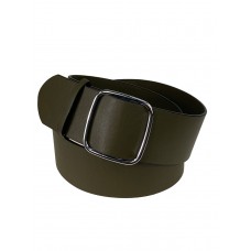 На фото 1 - Ремень женский широкий из искусственной кожи цвет зеленый