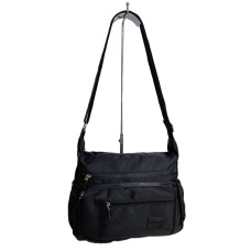 На фото 1 - Женская cумка из текстиля, цвет черный