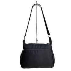 На фото 2 - Женская cумка из текстиля, цвет черный