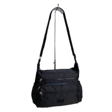 На фото 1 - Женская cумка из текстиля, цвет черный