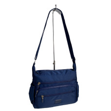 На фото 1 - Женская cумка из текстиля, цвет синий