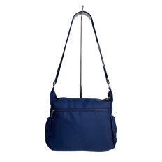 На фото 2 - Женская cумка из текстиля, цвет синий