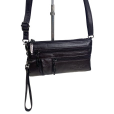 На фото 1 - Женская сумка из натуральной кожи, цвет бордо