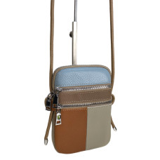 На фото 1 - Женская сумка из натуральной кожи, цвет мультицвет На фото 1 - Женская сумка из натуральной кожи, цвет мультицвет