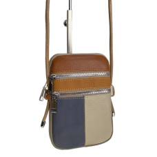 На фото 1 - Женская сумка из натуральной кожи, цвет мультицвет На фото 1 - Женская сумка из натуральной кожи, цвет мультицвет