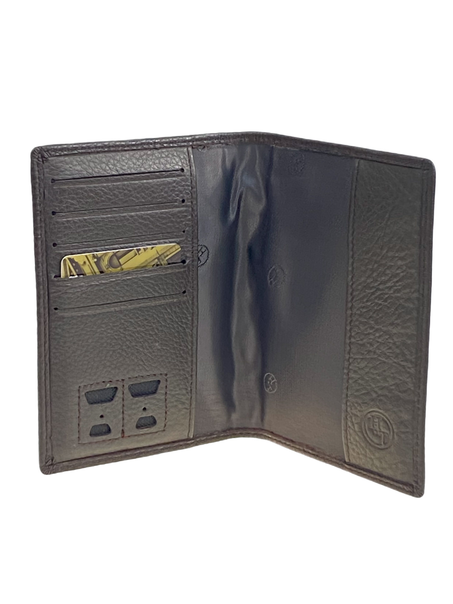 На фото 2 - Обложка для  паспорта из натуральной кожи, цвет коричневый