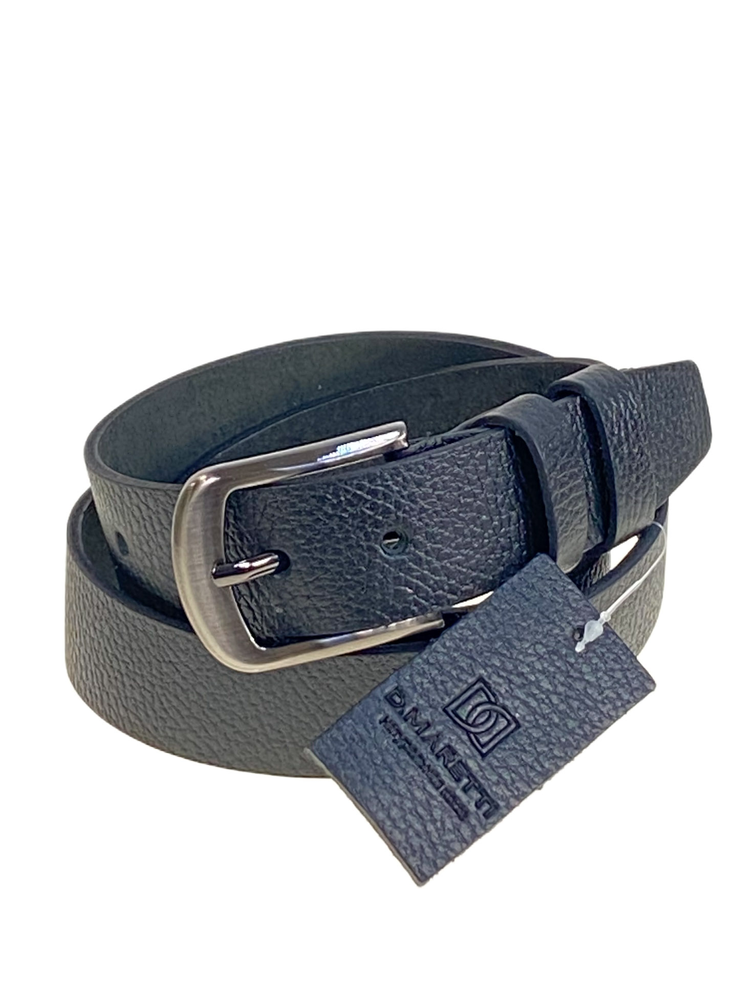 На фото 1 -  Ремень мужской из натуральной кожи, цвет черный