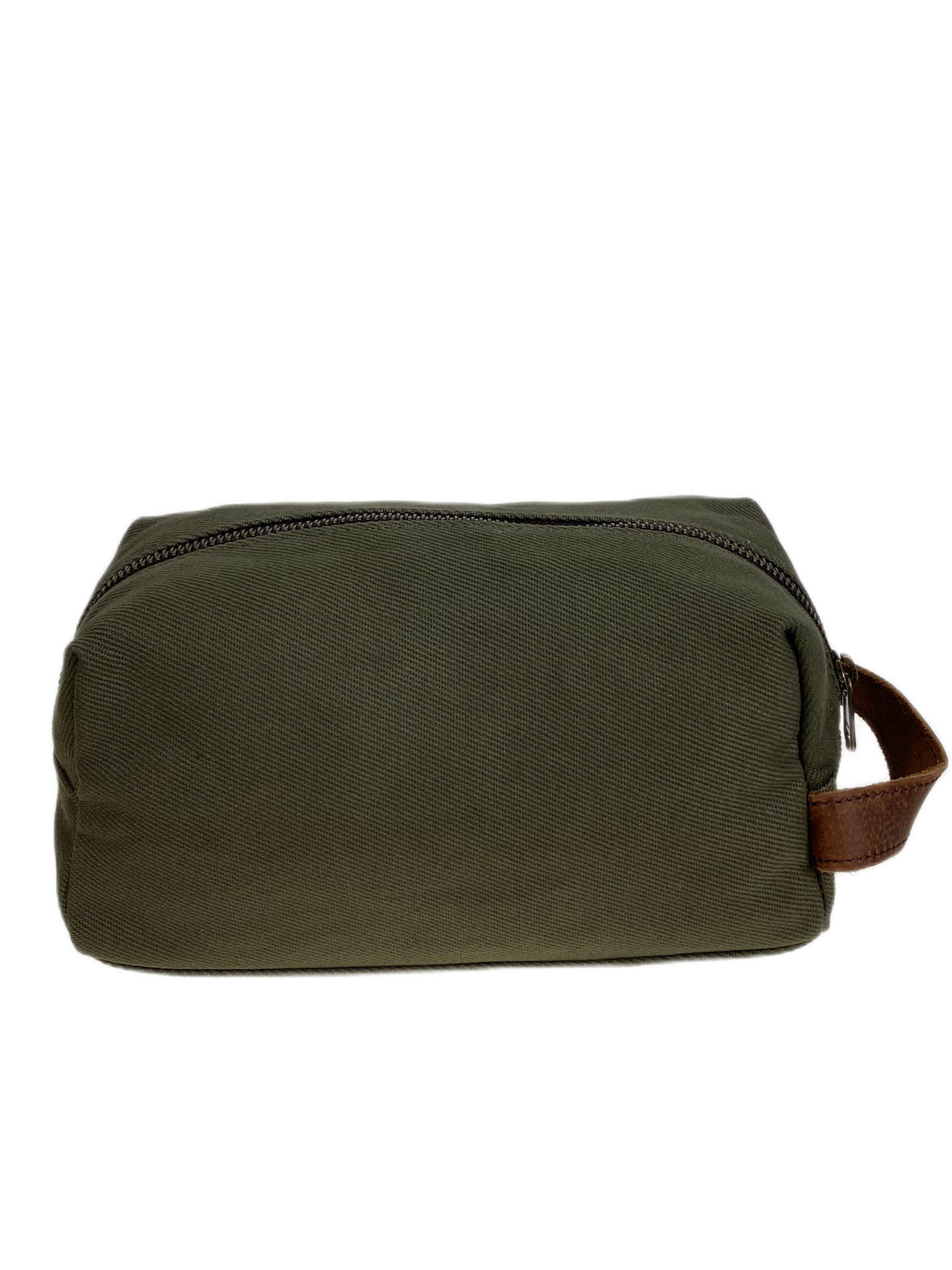 На фото 2 - Мужская сумка-косметичка из текстиля, цвет зеленый