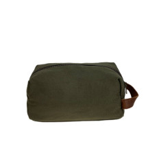 На фото 2 - Мужская сумка-косметичка из текстиля, цвет зеленый На фото 2 - Мужская сумка-косметичка из текстиля, цвет зеленый