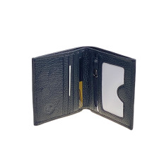 На фото 2 - Мужское  портмоне из натуральной кожи, цвет черный