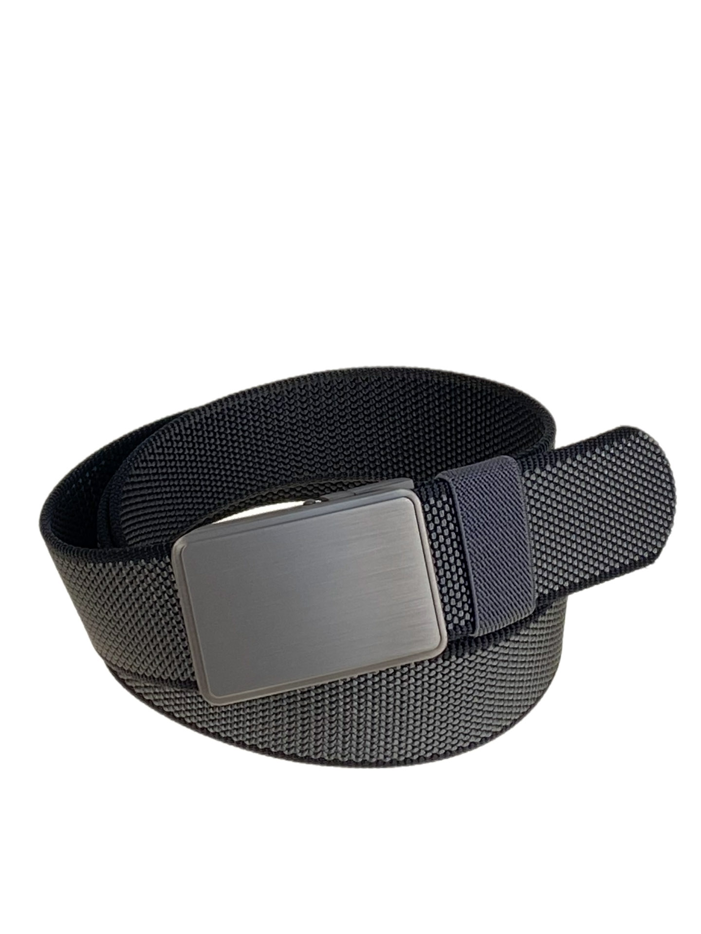 На фото 1 -  Ремень текстильный, цвет серый