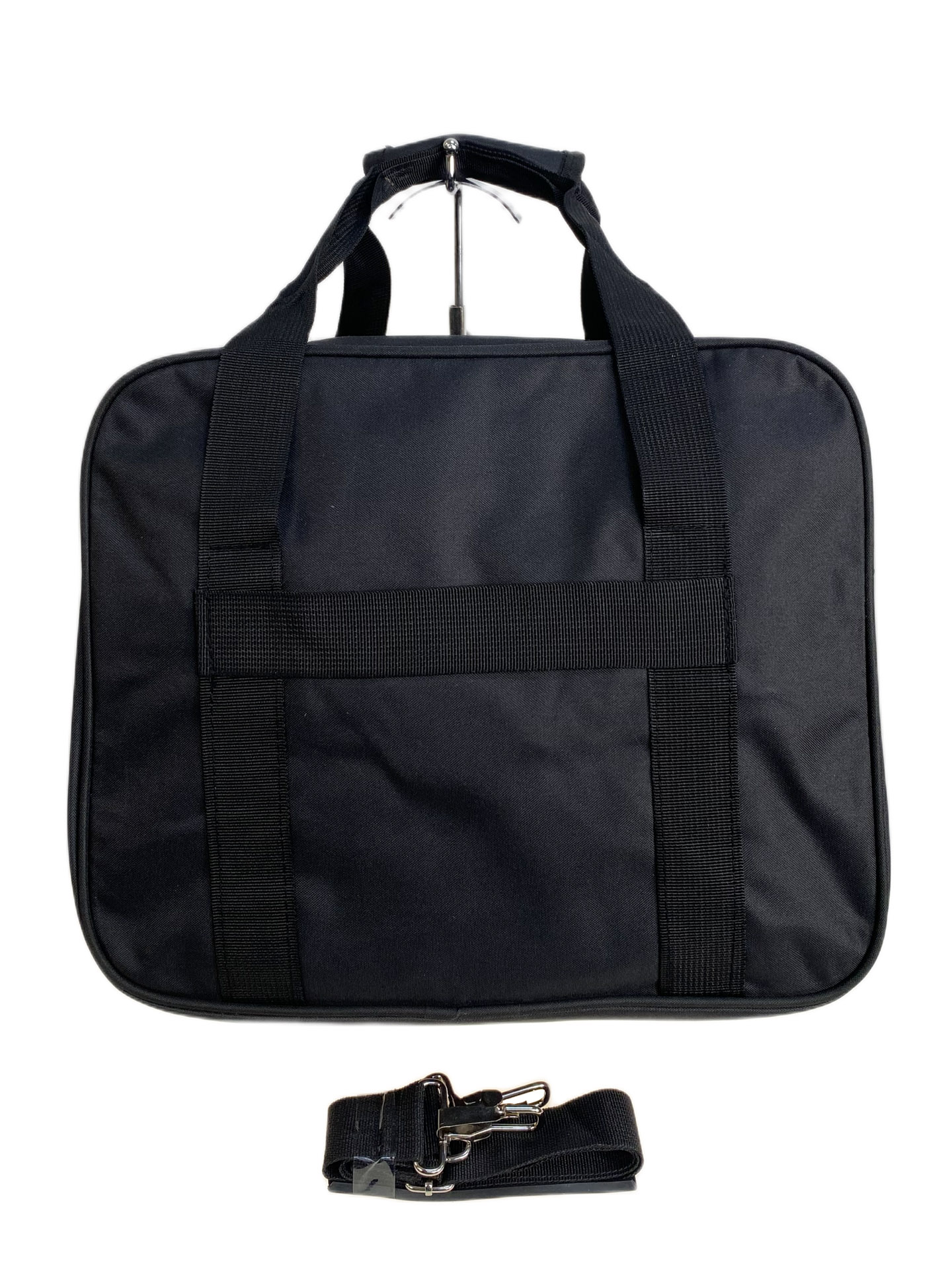 На фото 2 - Дорожная сумка из текстиля, цвет черный