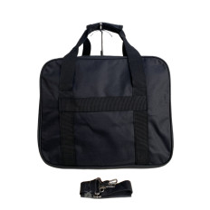 На фото 2 - Дорожная сумка из текстиля, цвет черный