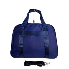 На фото 2 - Дорожная сумка из текстиля, цвет синий