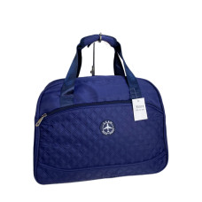 На фото 1 - Дорожная сумка из текстиля, цвет синий