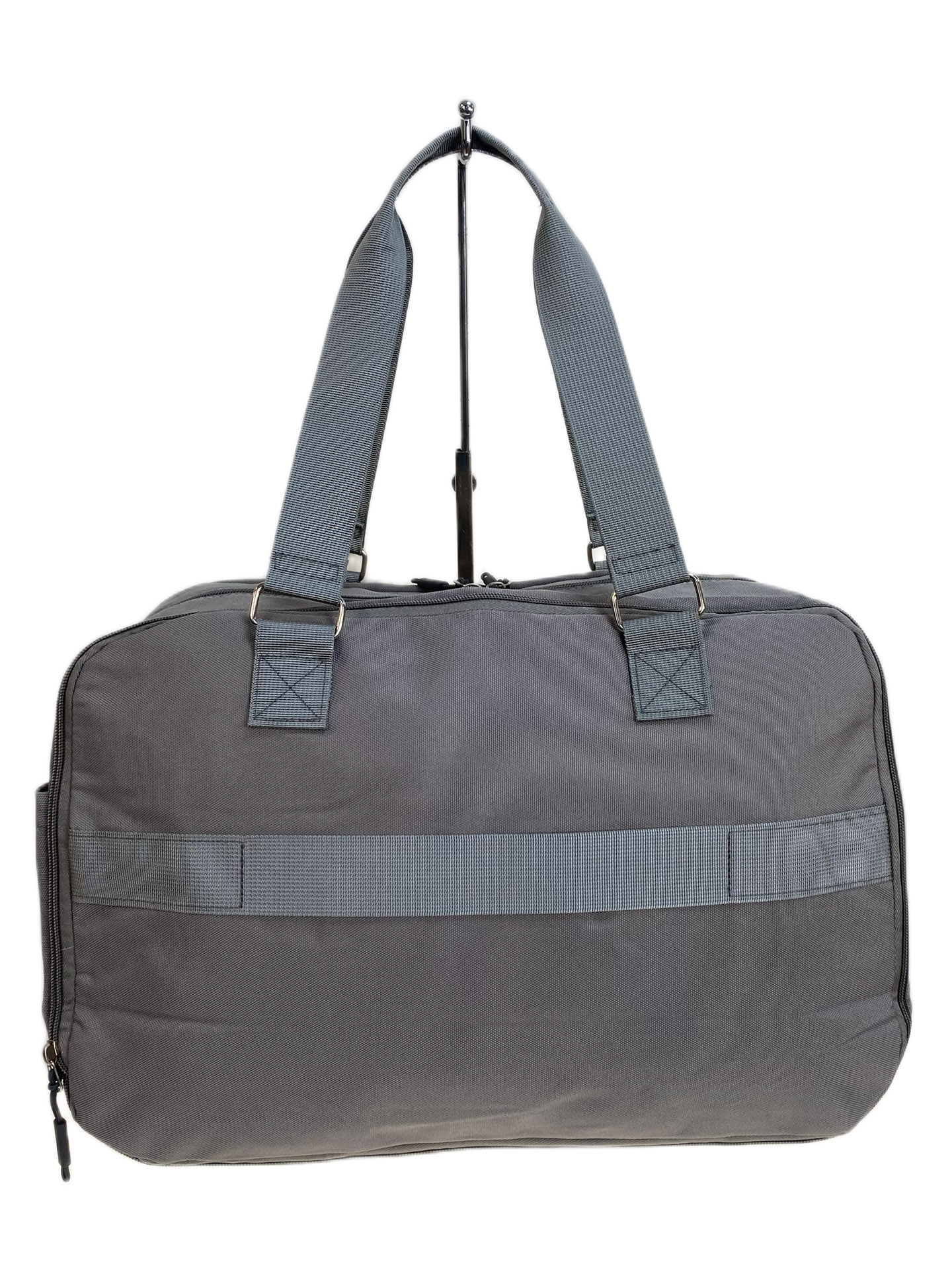 На фото 2 - Дорожная сумка из текстиля, цвет серый