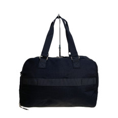 На фото 2 - Дорожная сумка из текстиля, цвет черный